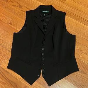 Get vested! Ralph Lauren size “L” vest- black. Perfect  staple for any season.